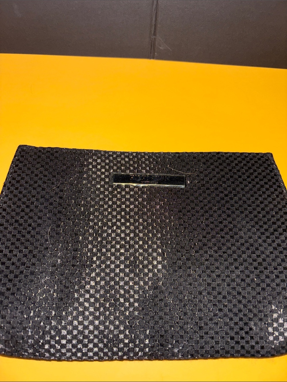 Giorgio Armani Black Textured Clutch